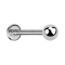 Sterile micro labret silver with ball