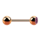Micro Barbell or rose avec boule et cristal boule rose