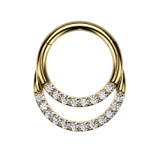 Micro bague segmentée pliable plaquée or...