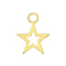 Ciondolo a stella placcato oro