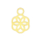 Gold-plated flower of life pendant