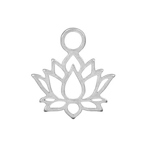 Pendant silver lotus flower