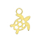 Gold-plated turtle pendant