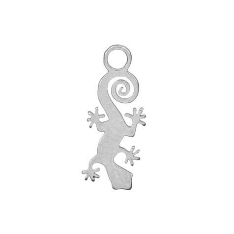 Pendant silver lizard
