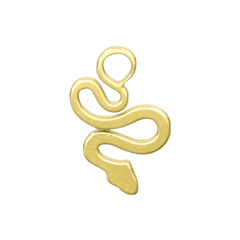 Pendant gold-plated snake basic