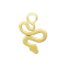 Pendant gold-plated snake basic