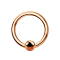 Micro segment ring hinged rose gold with ball