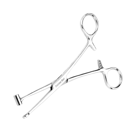 Piercingzange Tragus mit geschlossenem Eimer