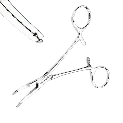 Morsetto di fissaggio dellancora dermica curvo (n. 1)