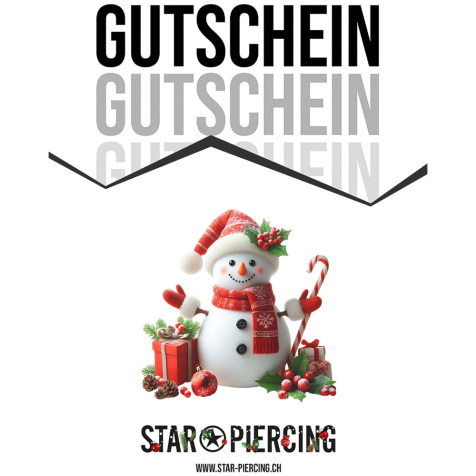 Star Piercing Gutschein Print@Home Weihnachten