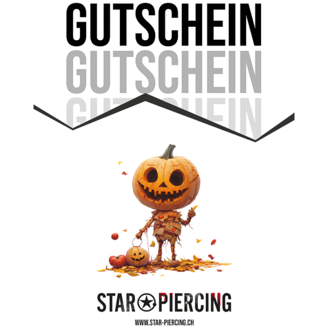 Star Piercing Gutschein Halloween