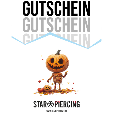 Star Piercing Gutschein Halloween