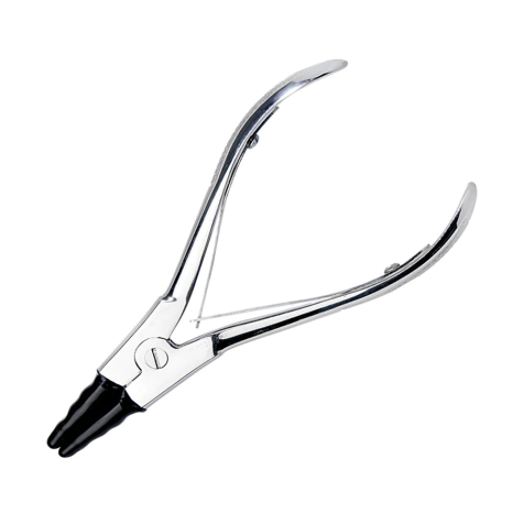 Pince douverture de lanneau central (n° 6) avec pointe en caoutchouc dur