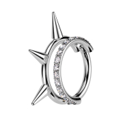 Micro segment ring, foldable, silver, two rings, row of...