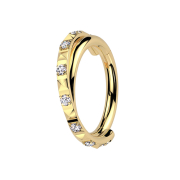 Micro bague segmentée pliable plaquée or...