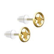 Clou doreille doré étoile