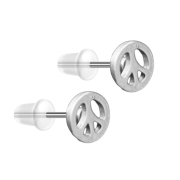 Ohrstecker silber Peace
