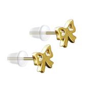 Boucles doreilles maille dorée