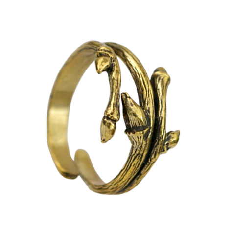 Bague plaquée or griffes