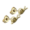 Gold-plated snail stud earrings