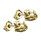 Gold-plated mouse stud earrings