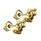 Gold-plated frog stud earrings