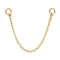 Chaîne de liaison Basic finement dorée