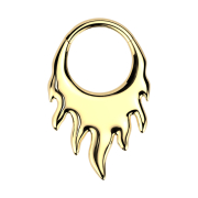 Micro bague segmentée pliable plaquée or...