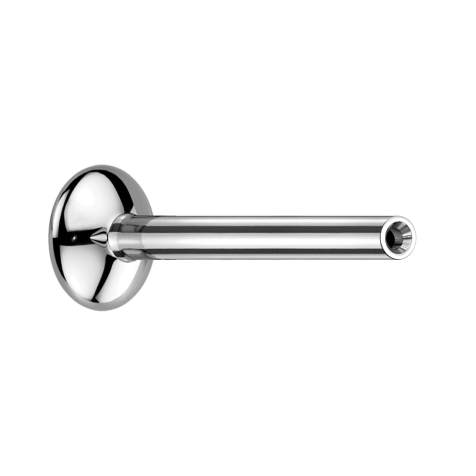 Micro Threadless UFO Labret-Stab silber