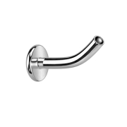 Labret-Stab Banane silber mit Innengewinde