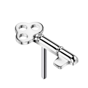 Threadless Schlüssel silber