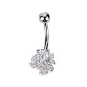 Banane silber mit Kugel Kristall silber und verschiedene...