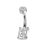 Banane filetage intérieur argent plat cristal...