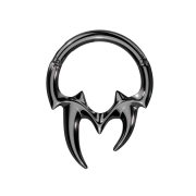 Micro Segmentring klappbar schwarz Stammeszähne