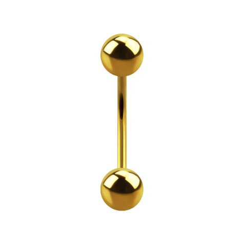 Micro banane dorée avec deux boules