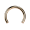 Rose Gold Micro Circular Rod with Internal Thread