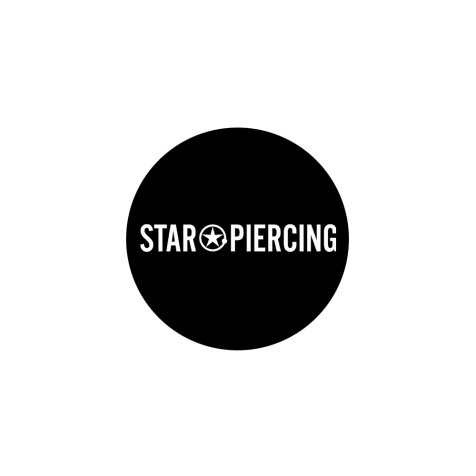 Star Piercing autocollant rond 50 mm (Outdoor)
