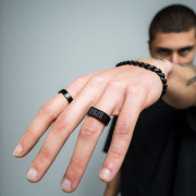 K12 - Black Steel Ring - 50