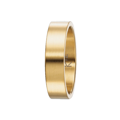 K12 - Bague en acier doré - 50