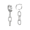 K12 - Silver Oval Link Creoles