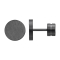 K12 - Black Steel Stud Earring