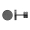 K12 - Black Steel Stud Earring
