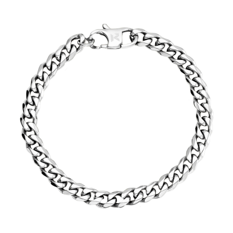 K12 - Silver Cuban Bracelet - 6 mm