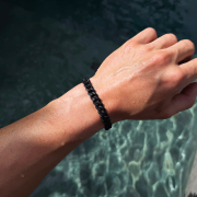 K12 - Black Cuban Bracelet - 8 mm