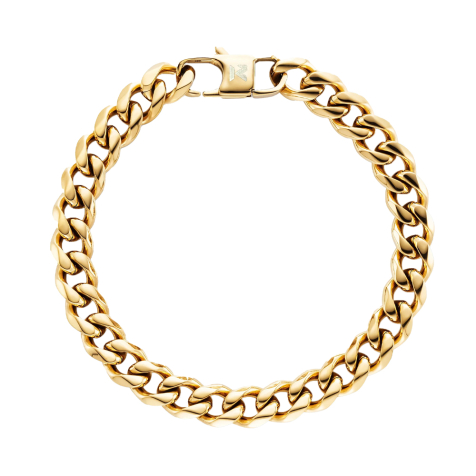 K12 - Gold Cuban Bracelet - 8 mm