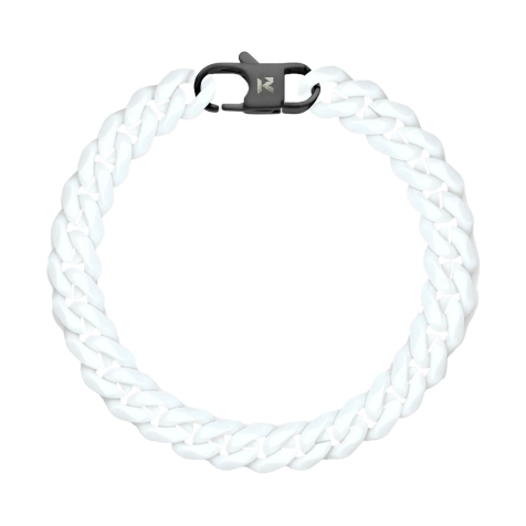 K12 - Bracciale cubano bianco - 8 mm