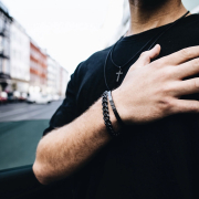 K12 - Black Cuban Bracelet - 10.5 mm