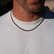 K12 - Silver Cuban Chain - 4 mm
