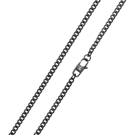 K12 - Black Cuban Chain - 4 mm