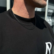 K12 - Black Cuban Chain - 6 mm